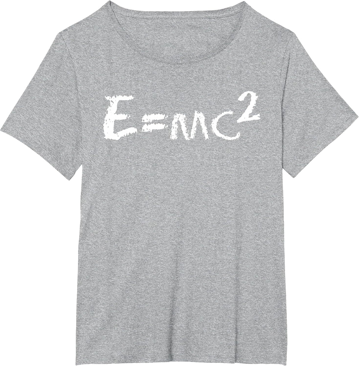 Fun E=mc2 Equation - Physics - Relativity T-Shirt - Heather Grey