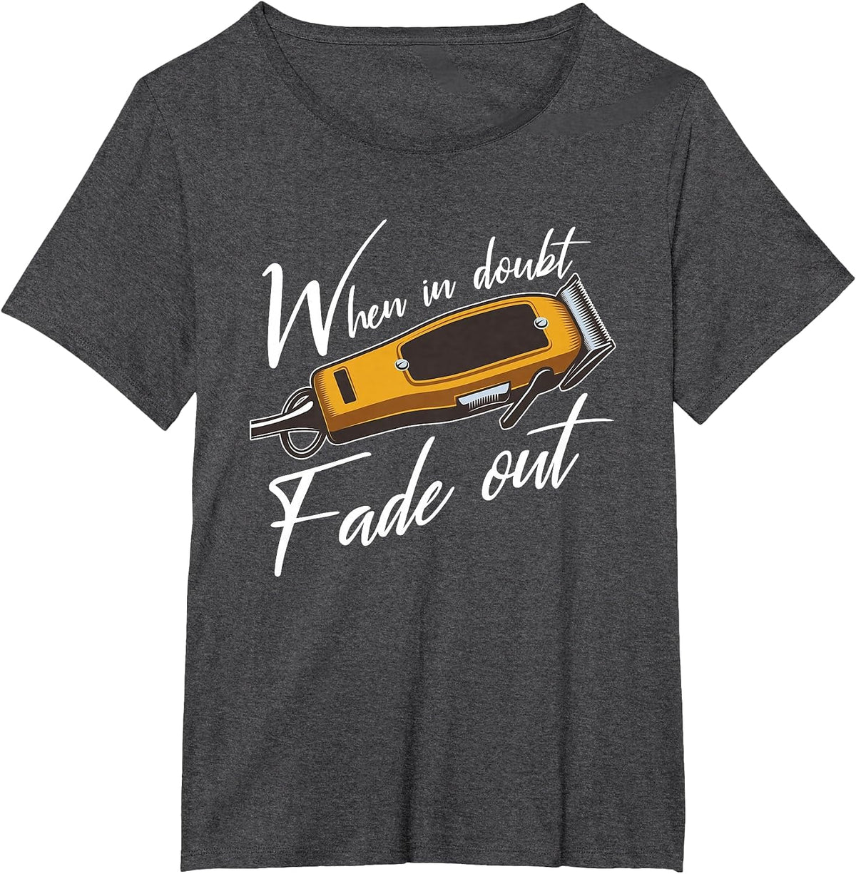 Barber - Hairdresser Hairstylist Barbershop Barber T-Shirt - Dark Heather Grey