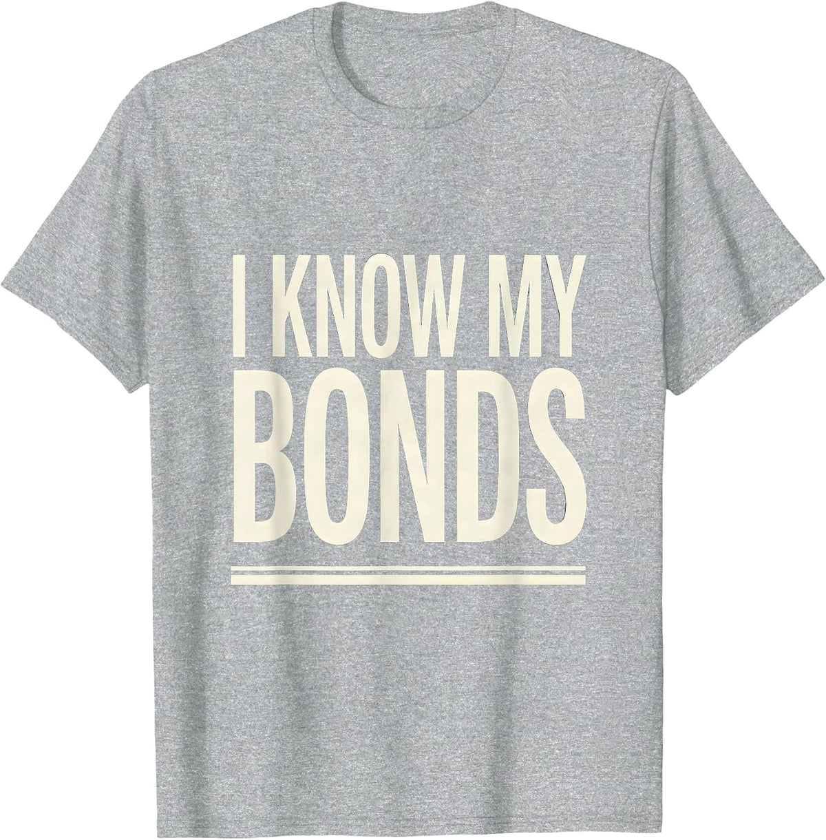 Men's I Know My Bonds Minimalist Science Humor Periodic Table T-Shirt - Heather Grey