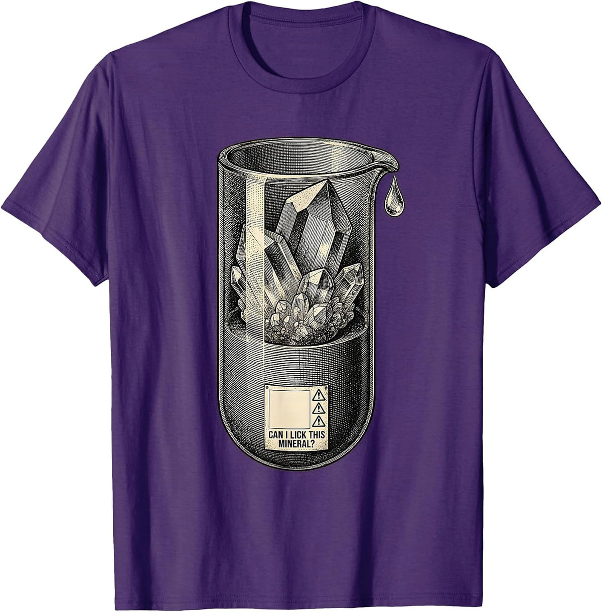 Can I Lick This Mineral Funny Periodic Table Chemistry T-Shirt - Purple