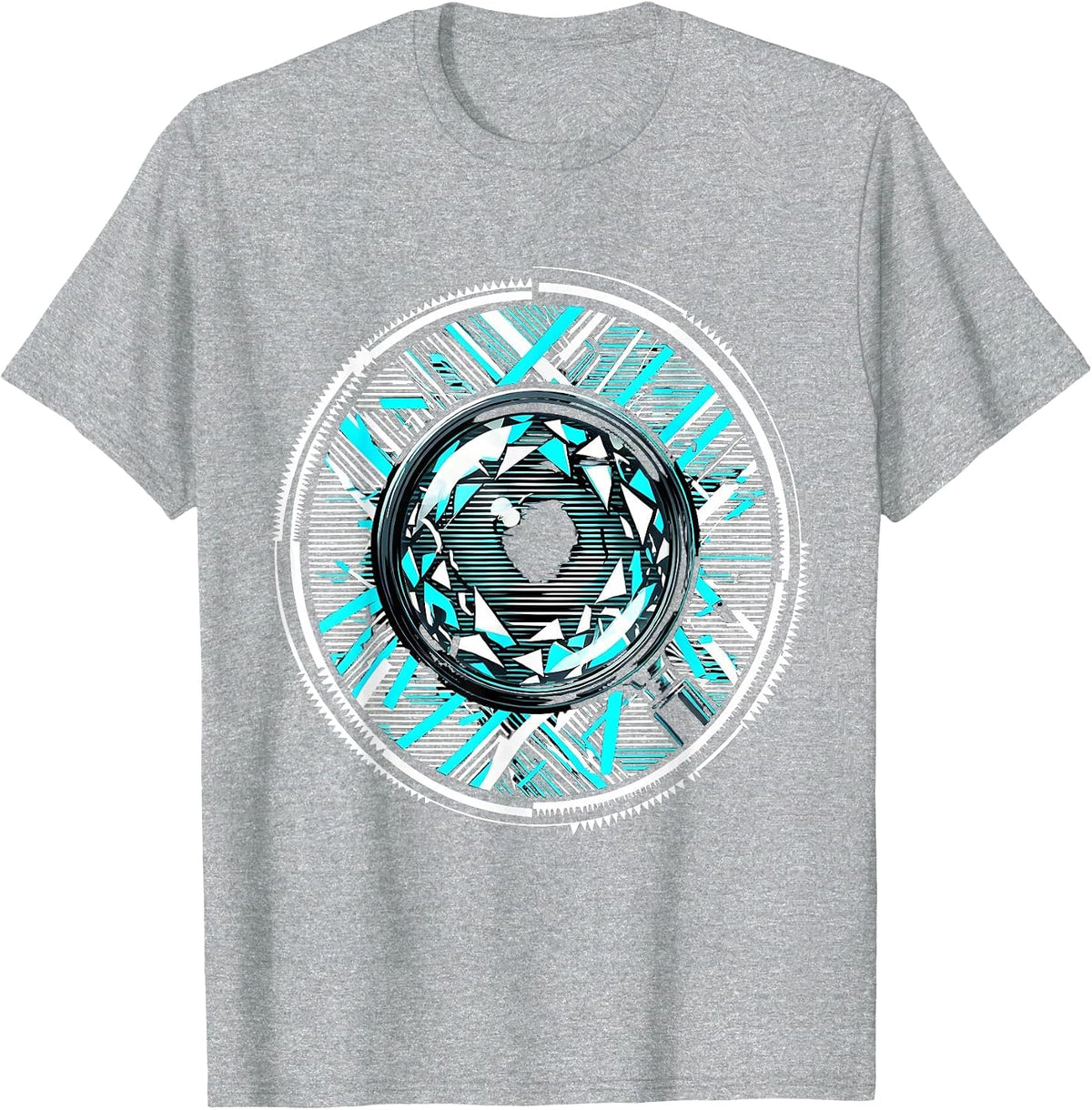 Men's Dyslexia Awareness Magnifying Glass Graphic T-Shirt - Heather Grey