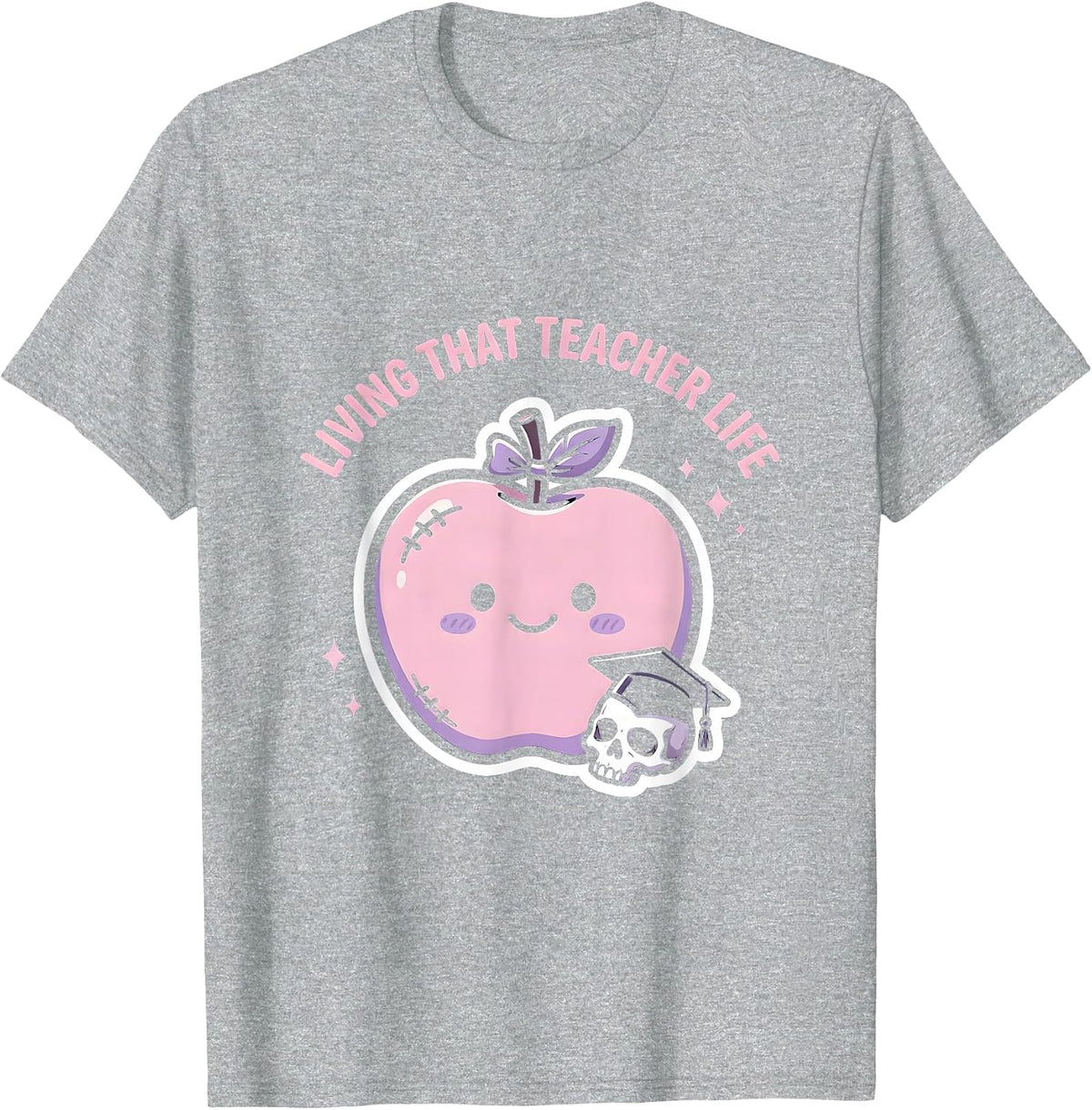 Men's Living That 4th Grade Teacher Life Design T-Shirt - Heather Grey