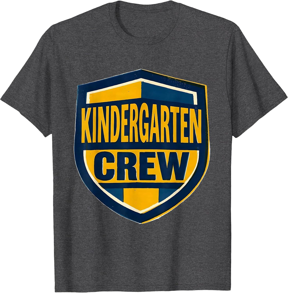 Kindergarten Crew Preppy Elementary Teacher Back To School T-Shirt - Dark Heather Grey