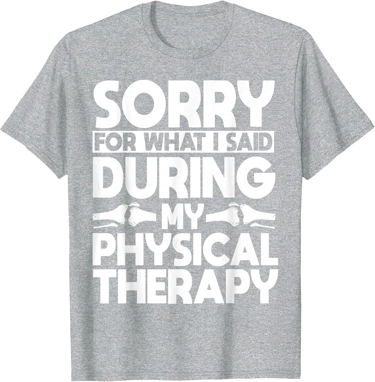 ACL Surgery Knee Reconstruction Replacement Physical Therapy T-Shirt - Heather Grey