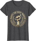 Women's Equal Rights Every Worker Labor Day Design T-Shirt - Dark Heather Grey