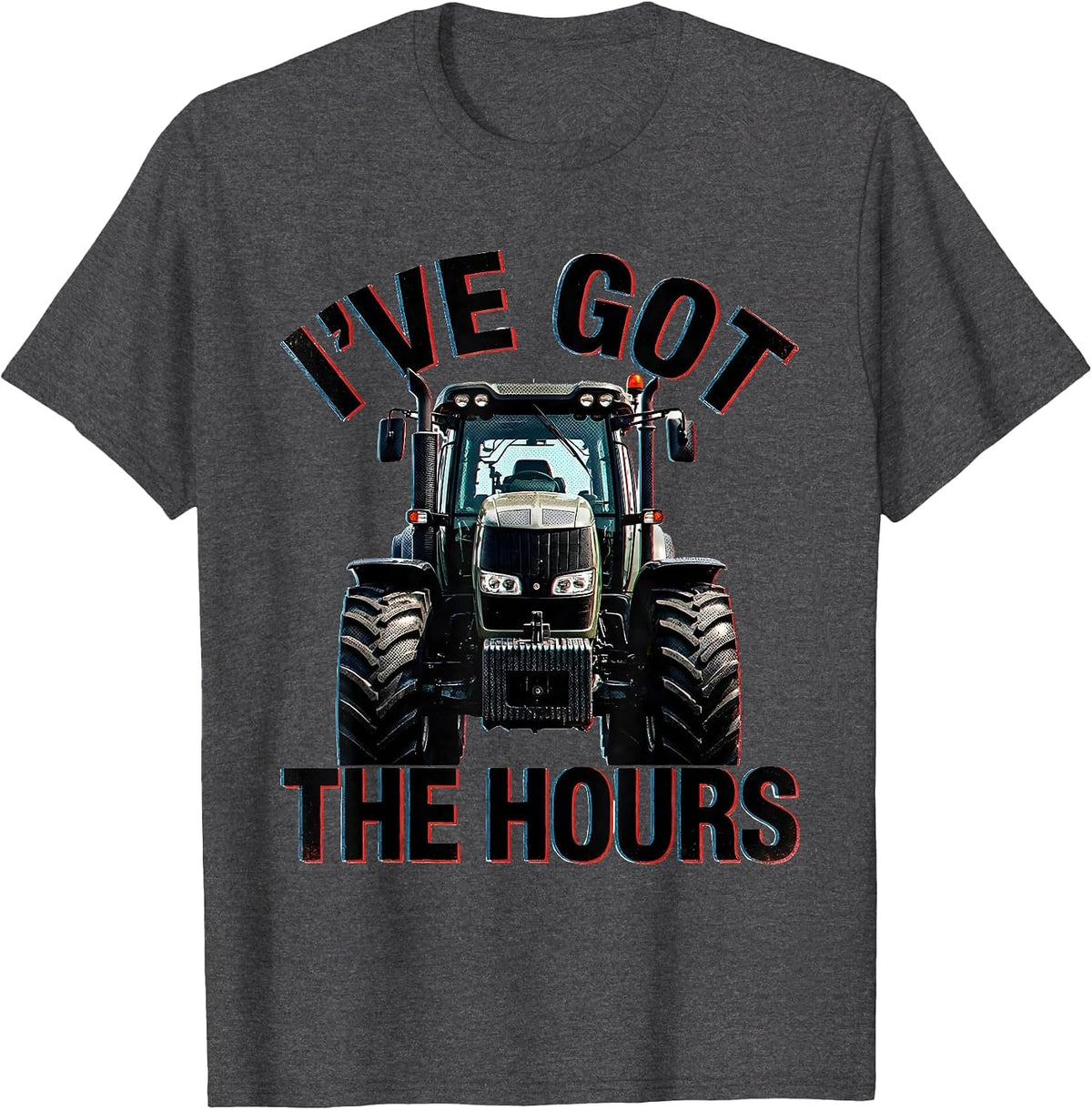 Men's I've Got The Hours Funny Truck Driver Semi Enthusiast Humor T-Shirt - Dark Heather Grey