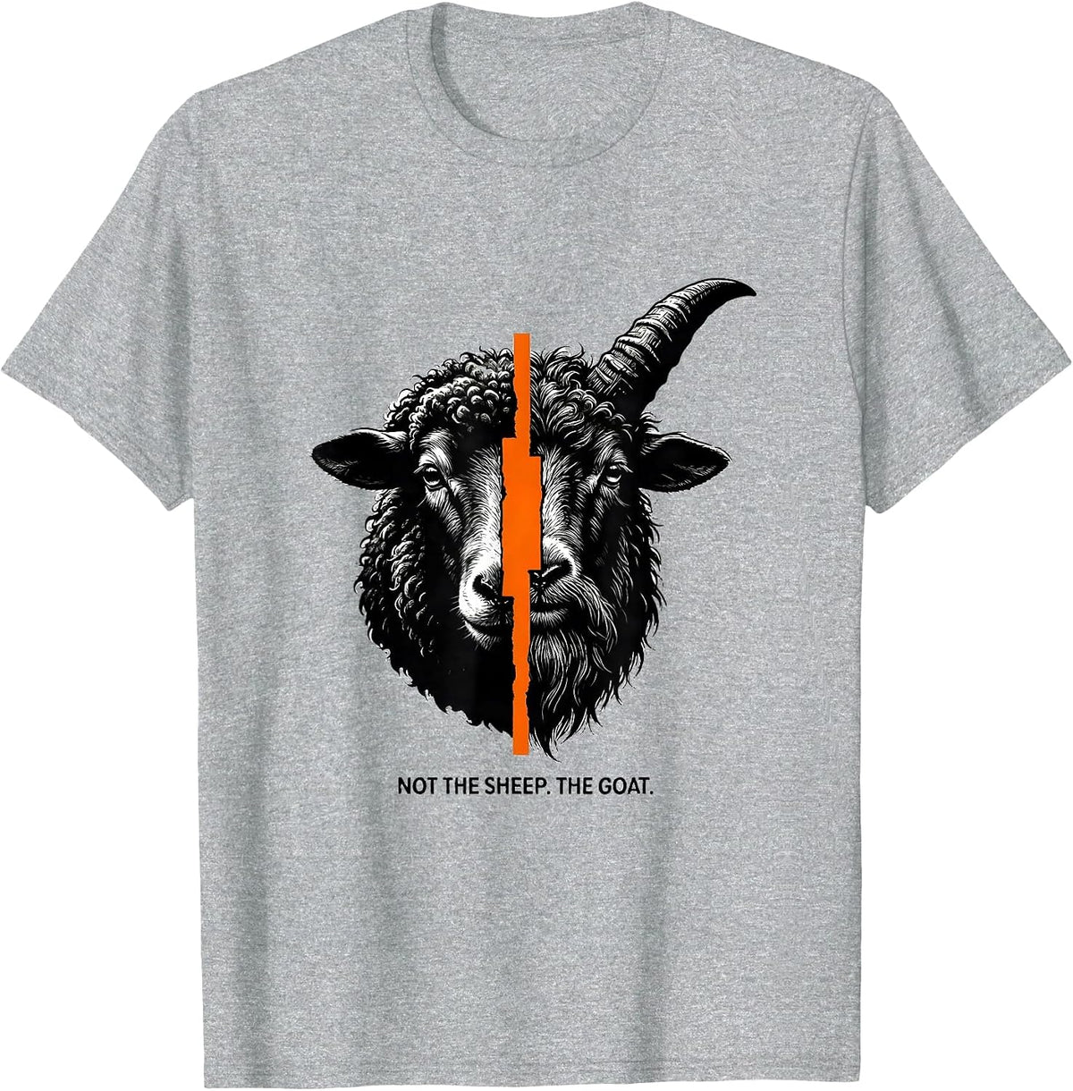 Men's Not The Sheep The Goat Funny Farm Animal Goat Lover Gift T-Shirt - Heather Grey