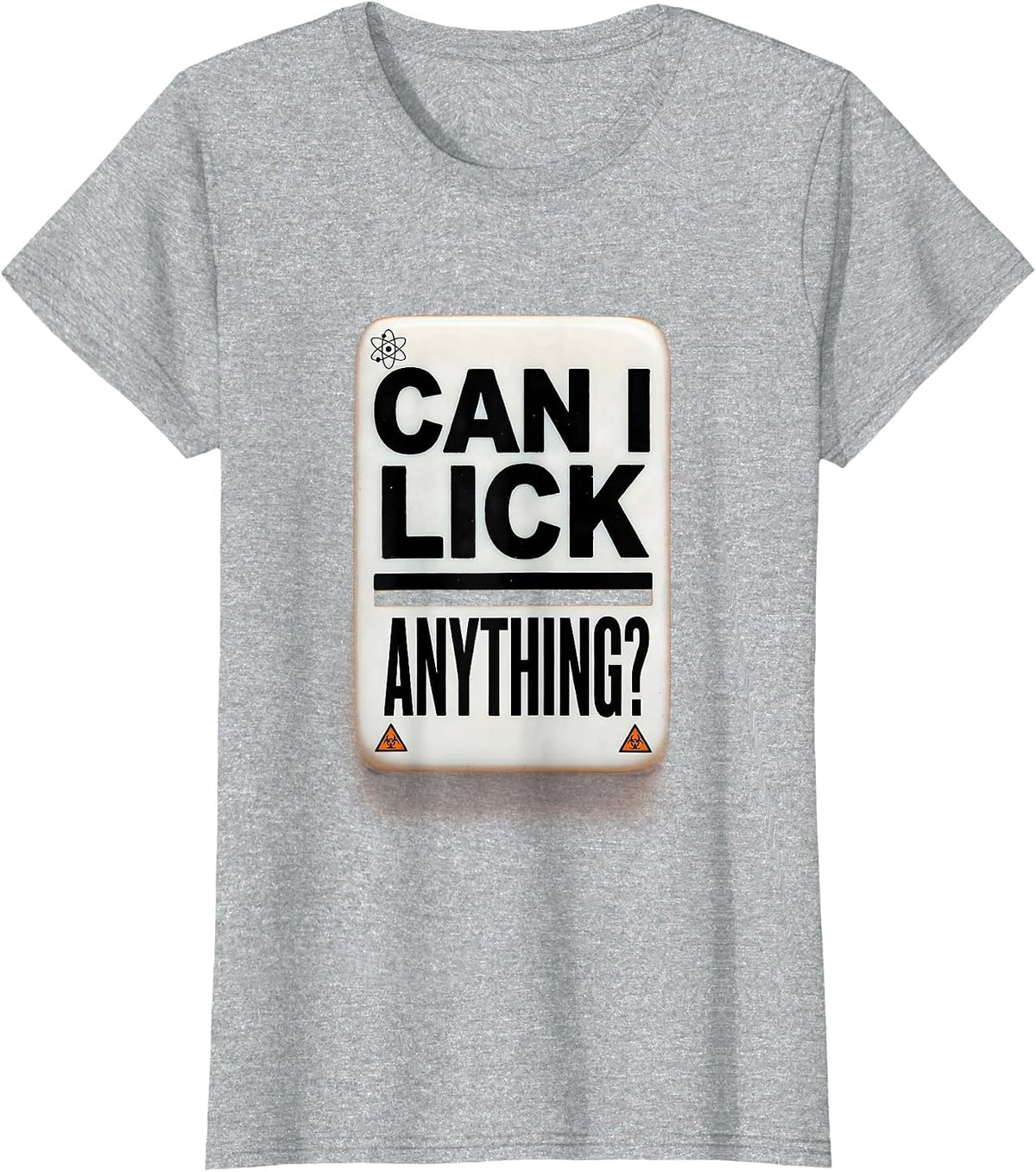 Can I Lick Anything Funny Periodic Table Science Teacher T-Shirt - Heather Grey