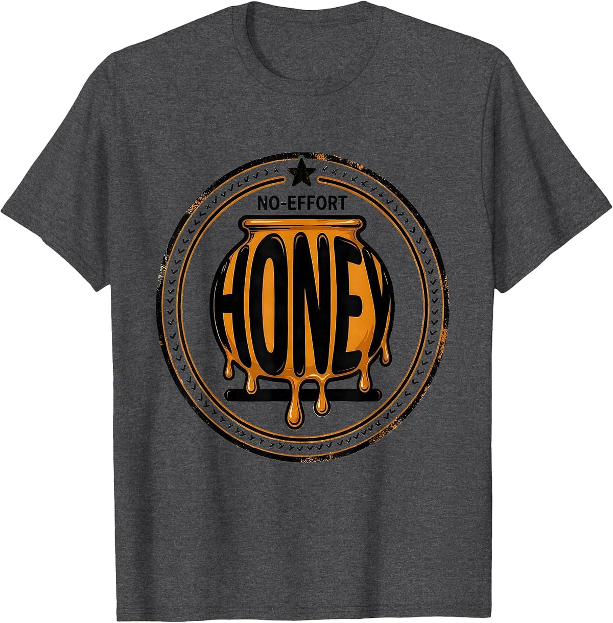 Men's No-Effort Honey Funny Halloween Honeypot Costume Novelty T-Shirt - Dark Heather Grey