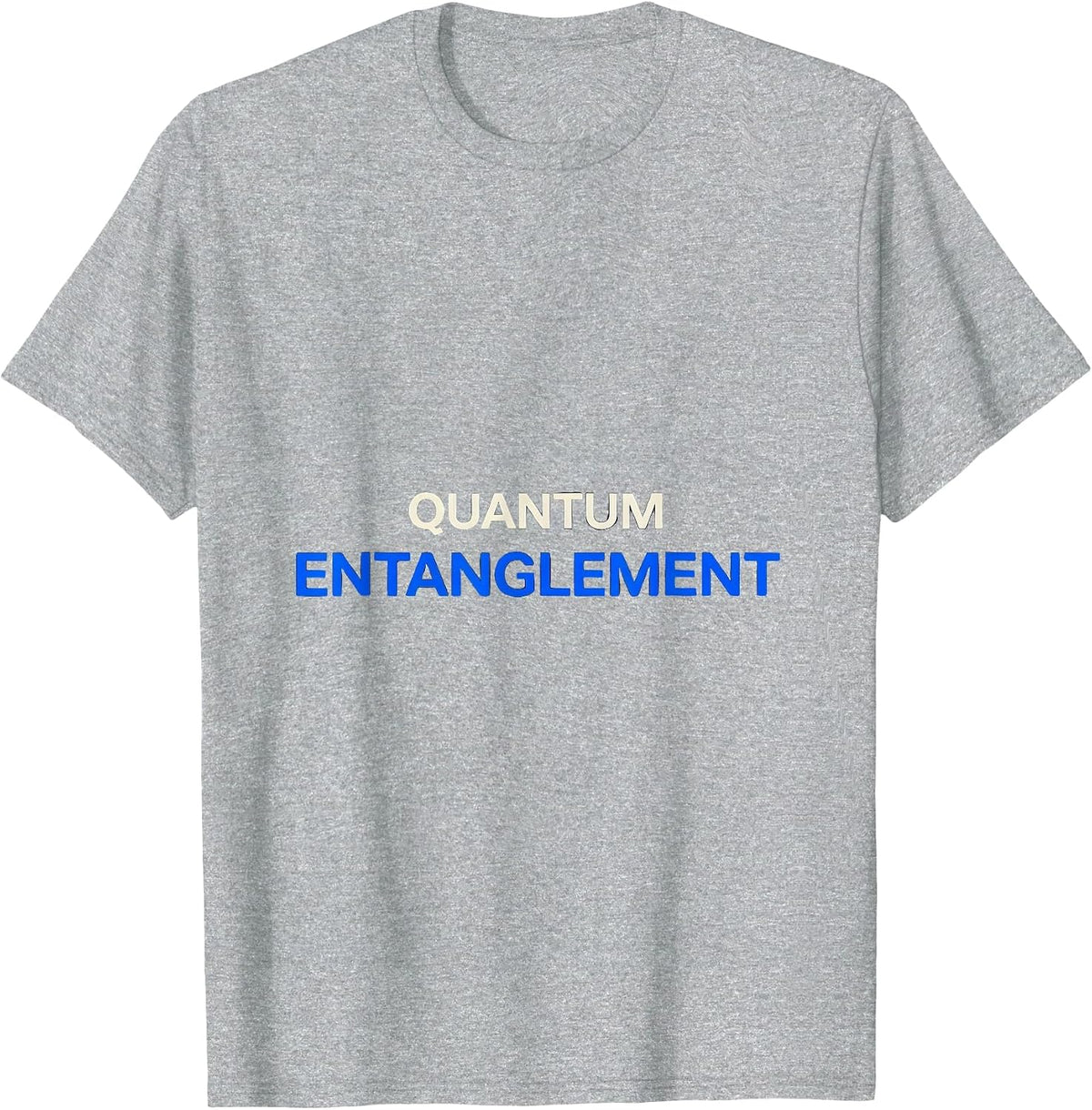 Men's Quantum Entanglement Minimalist Science Enthusiast Nerdy T-Shirt - Heather Grey