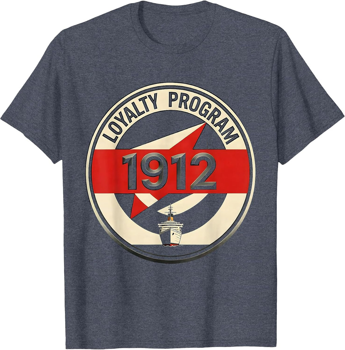 Loyalty Program 1912 Funny History Lover Volcano Humor T-Shirt - Heather Blue