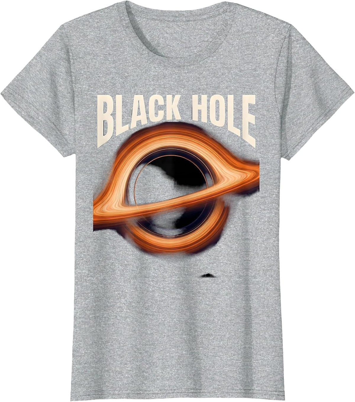 Black Hole Gradient Science Illustration Astrophysics Gift T-Shirt - Heather Grey