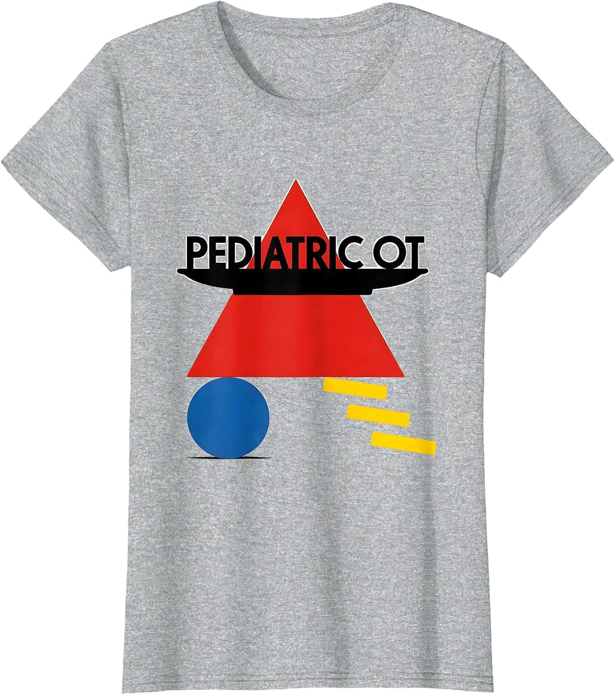 Women's Pediatric OT Bauhaus Modernist Occupational Therapist Gift T-Shirt - Heather Grey