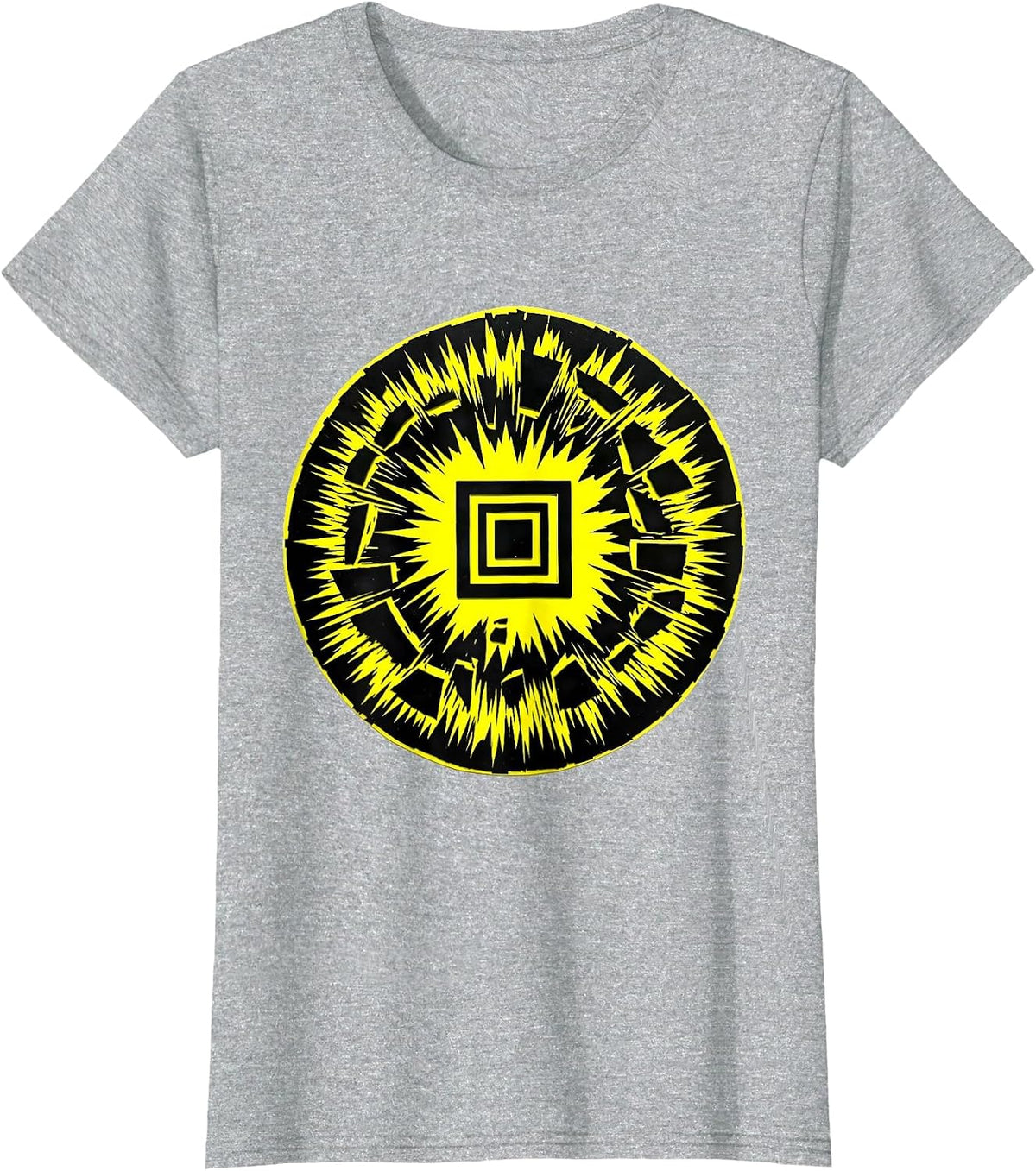 Stencil Badge Support School Counselor Work Humor T-Shirt - Heather Grey