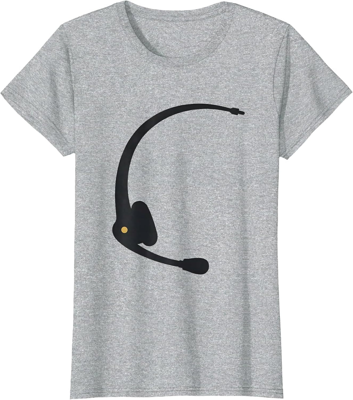 Women's Thin Gold Line 911 Dispatcher First Responder Tribute T-Shirt - Heather Grey