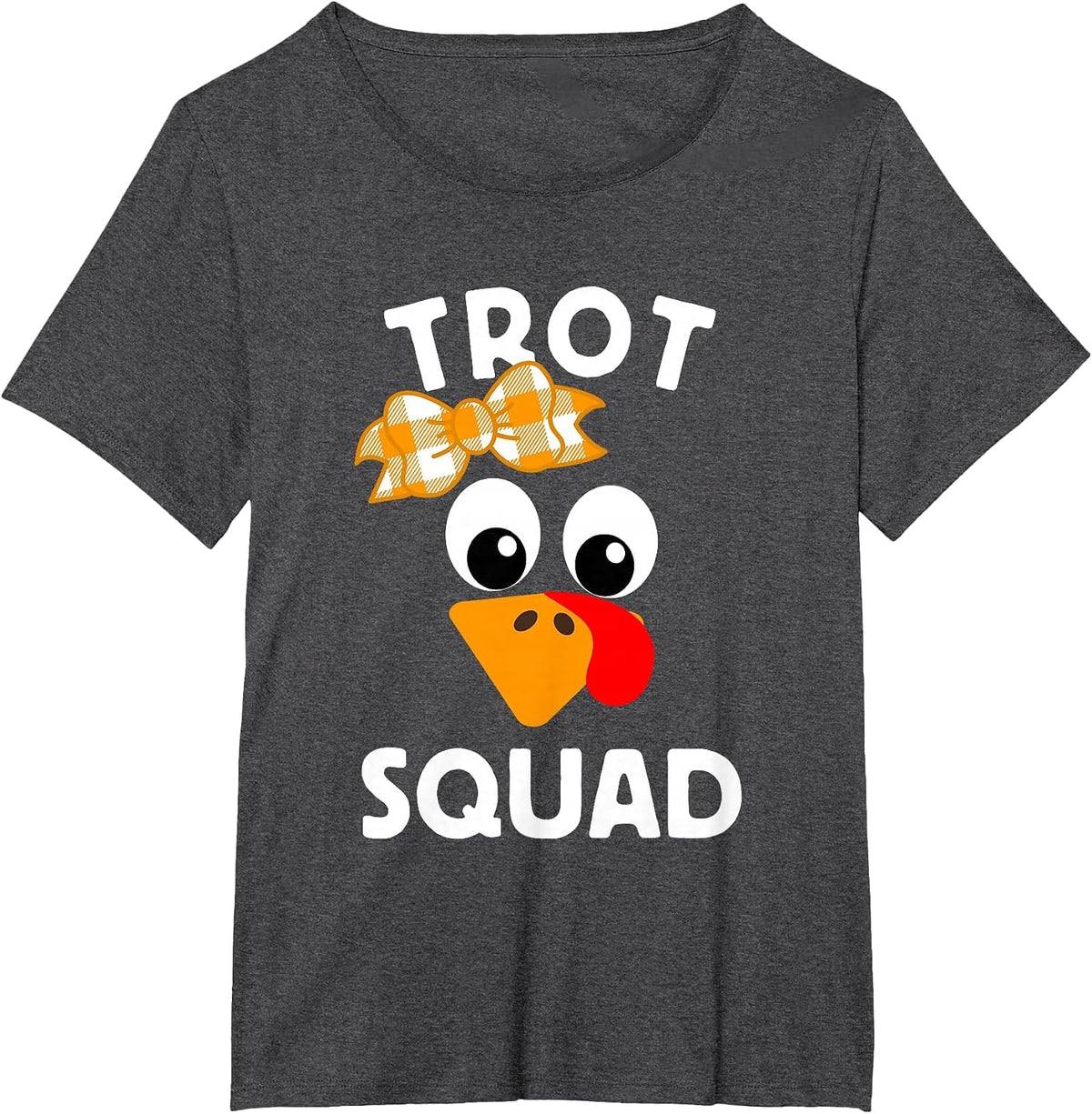 Thanksgiving Day Running Turkey Trot Squad T-Shirt - Dark Heather Grey
