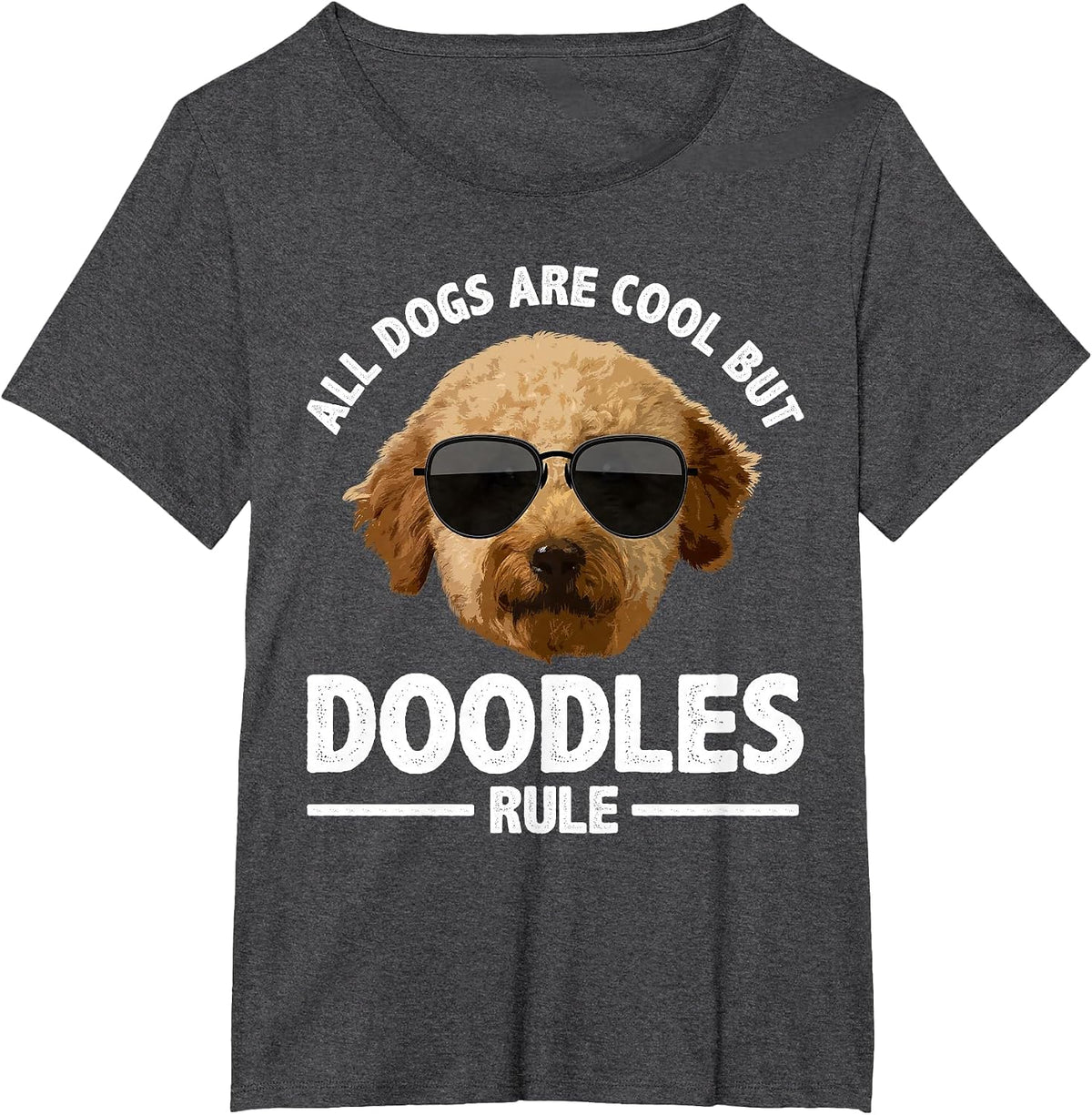 Cute Doodle for Men Women Golden Doodle Labradoodle Dog T-Shirt - Dark Heather Grey