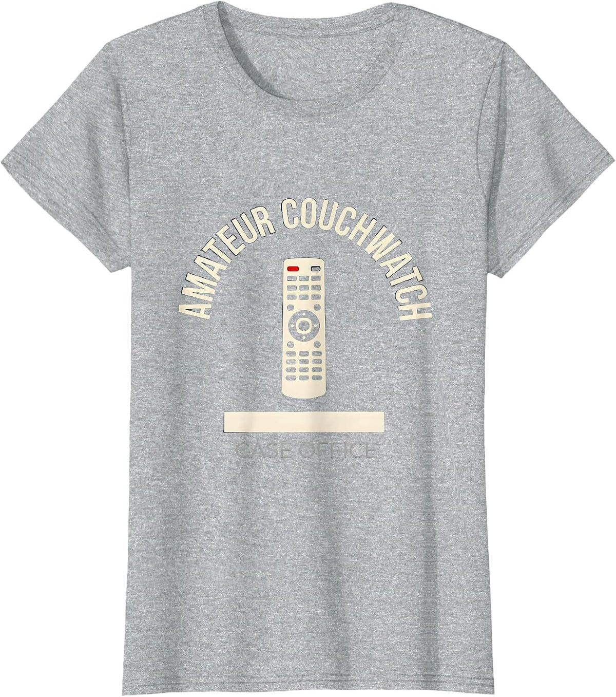 Women's Amateur Couchwatch Case Office Funny True Crime Lover T-Shirt - Heather Grey