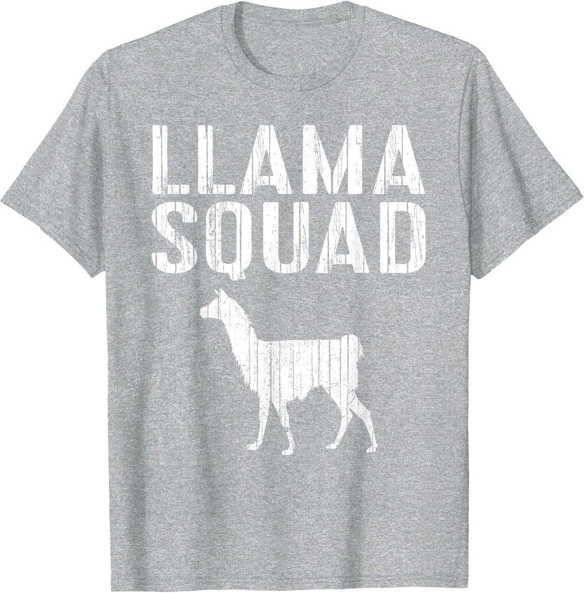 Llama Squad T-Shirt Llama Lover Shirt T-Shirt - Heather Grey