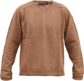 Men's Handmade 100% Alpaca Wool V-Neck Sweater - Tan