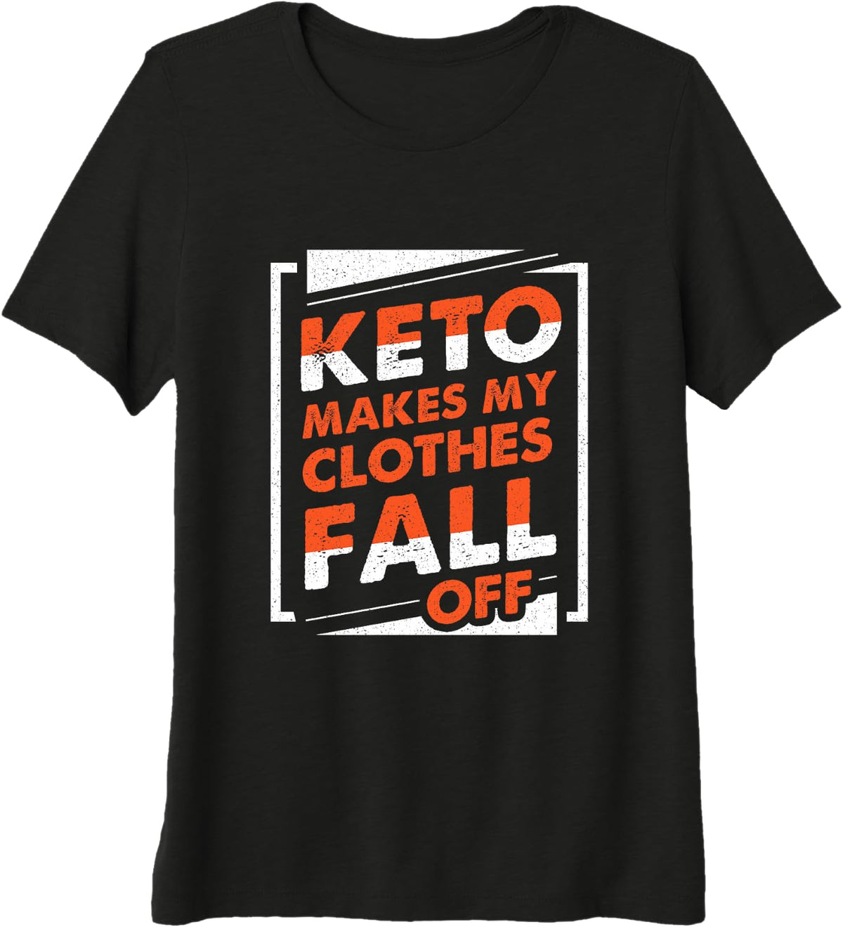 Keto Diet Design for Low Carb Food Lover - Makes My Clothes Premium Tri-Blend T-Shirt - Black