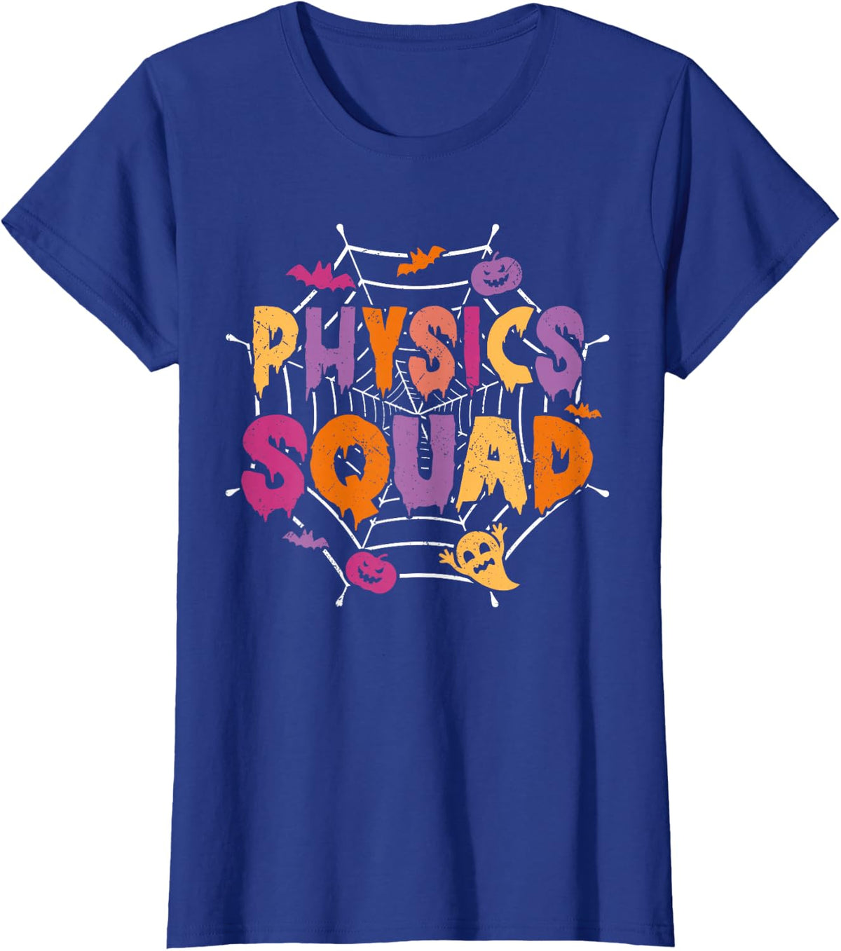 Halloween Physics Squad Matching Physics Teacher T-Shirt - Royal Blue