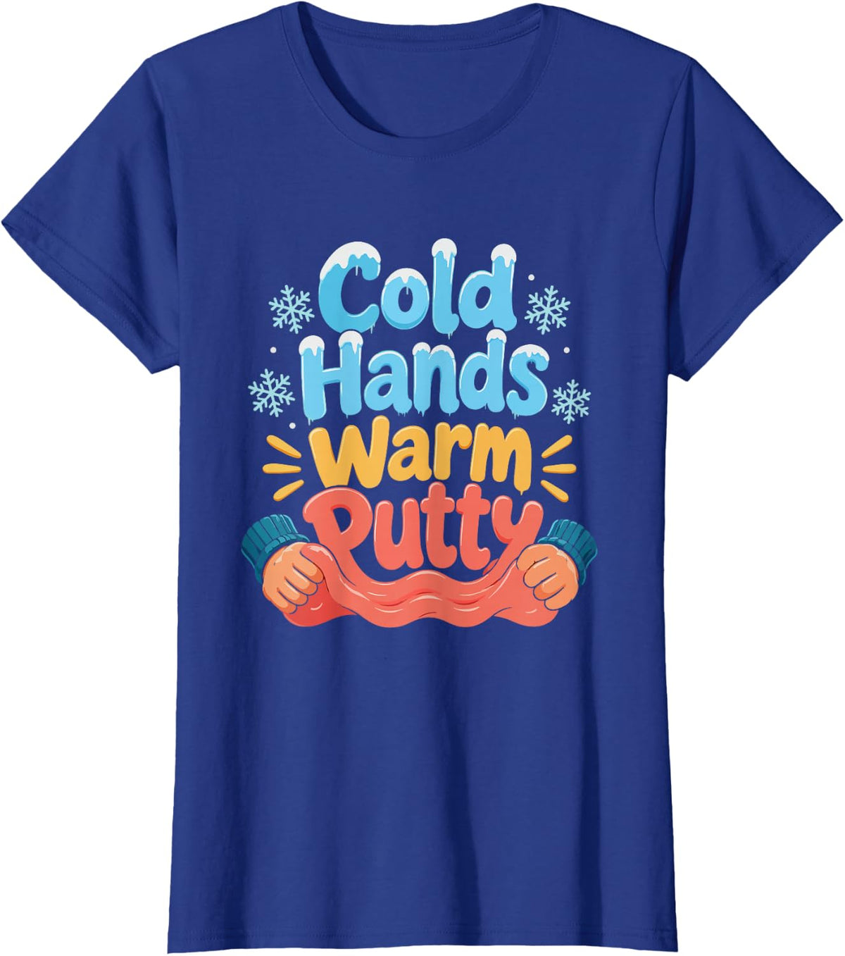 Occupational Therapy Winter Putty Therapy Cold T-Shirt - Royal Blue