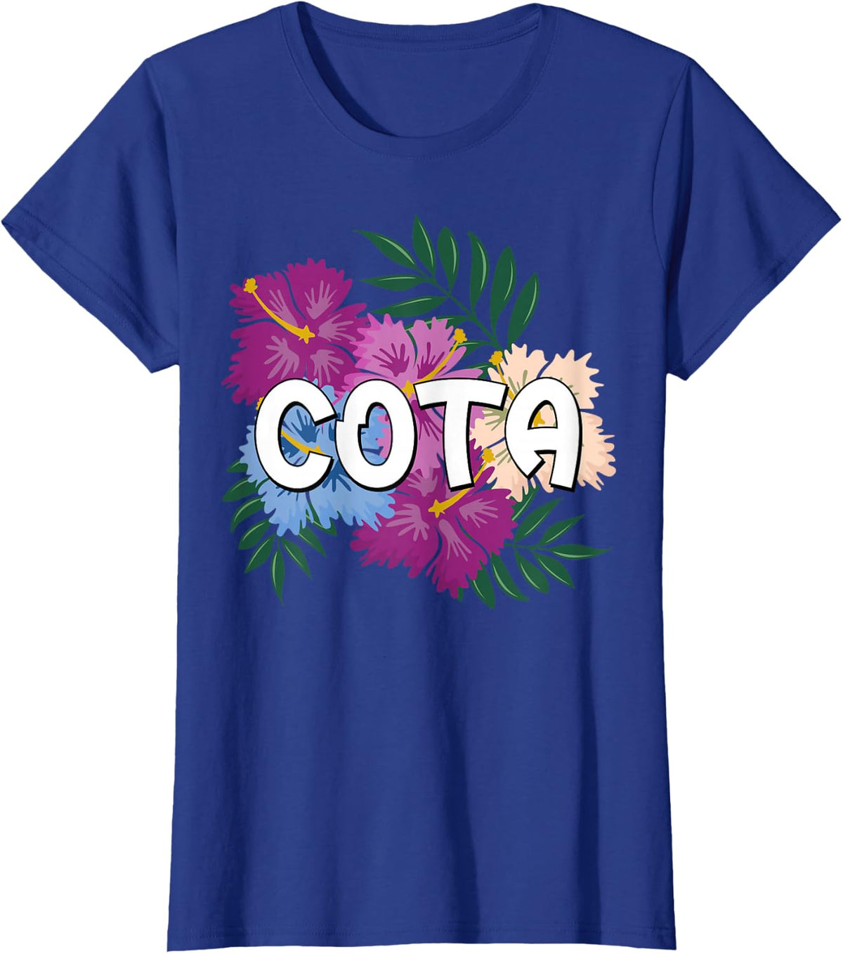 COTA Floral Bouquet - Occupational Therapy Assistant T-Shirt - Royal Blue