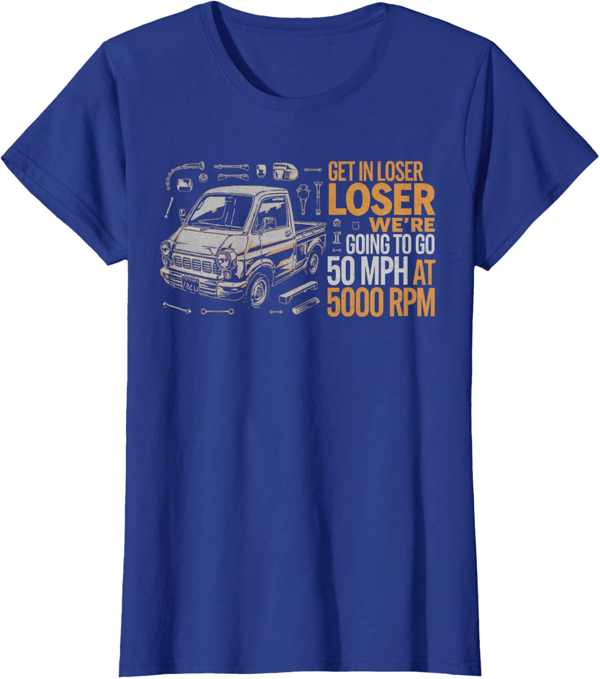 Kei Truck Automobile Car Vehicle Japanese Light Truck T-Shirt - Royal Blue