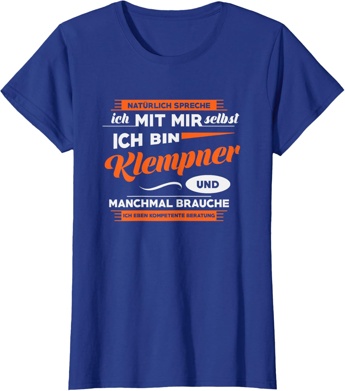 Funny Plumber Pattern I Women Men I Install T-Shirt - Royal Blue
