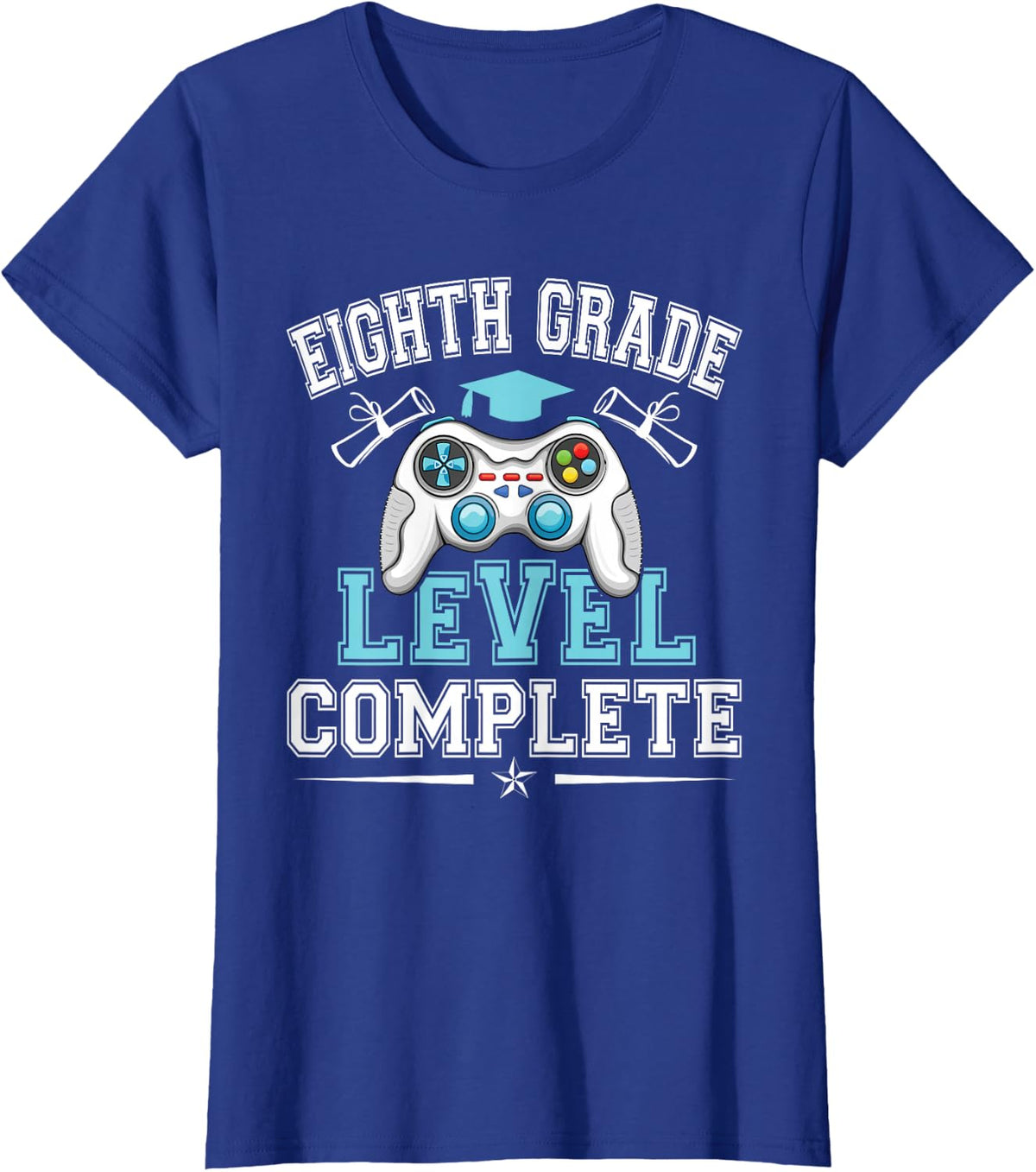 Eighth Grade Level Complete Graduation Class 2027 8th Grade T-Shirt - Royal Blue
