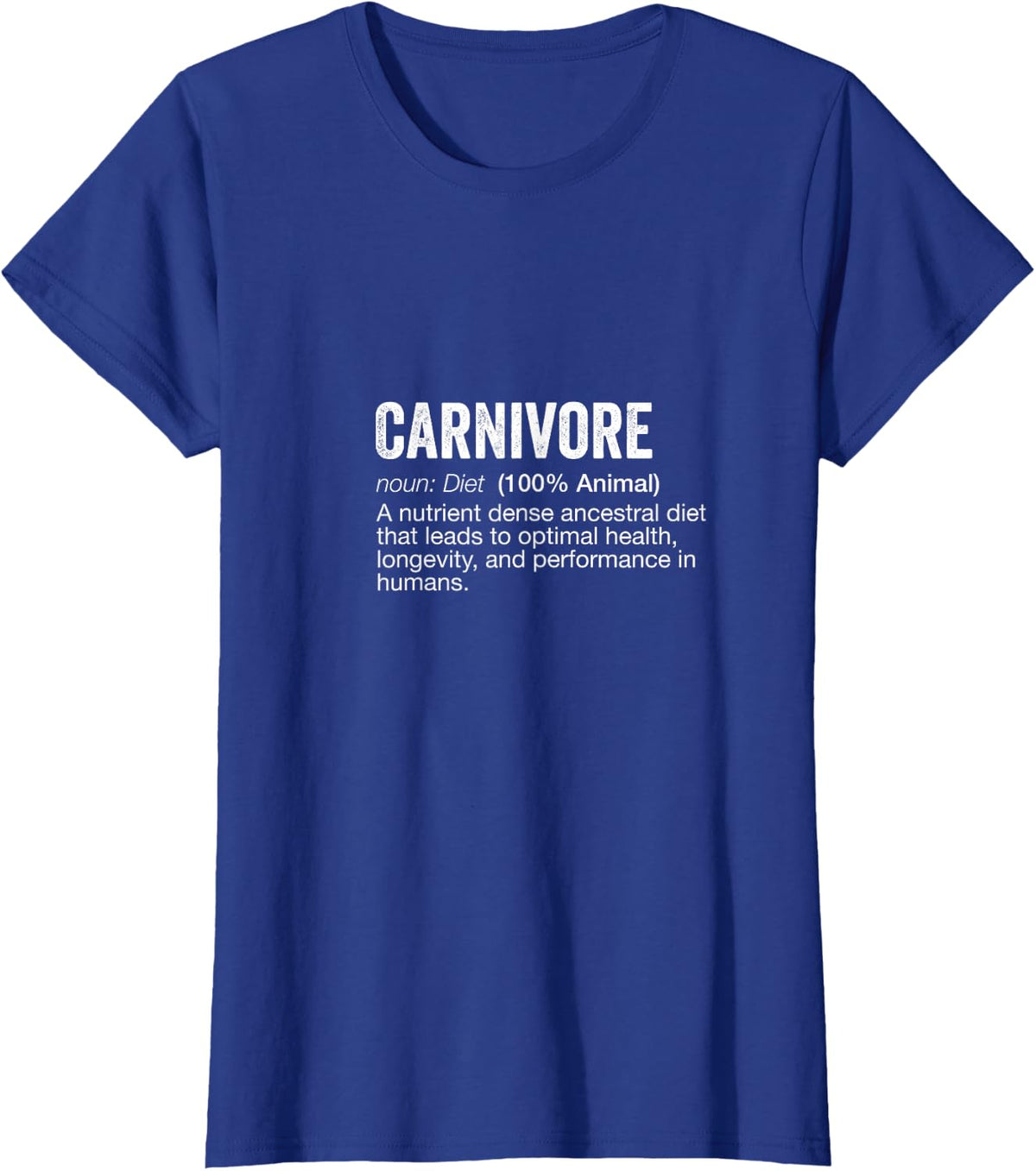 Carnivore Diet Dictionary Definition Ancestral Meat Lover T-Shirt - Royal Blue