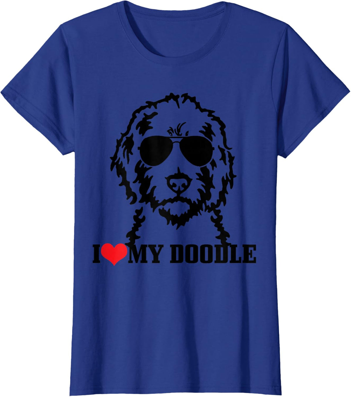 I Love My Doodle Goldendoodle Mom Labradoodle Dog Owner Gift T-Shirt - Royal Blue