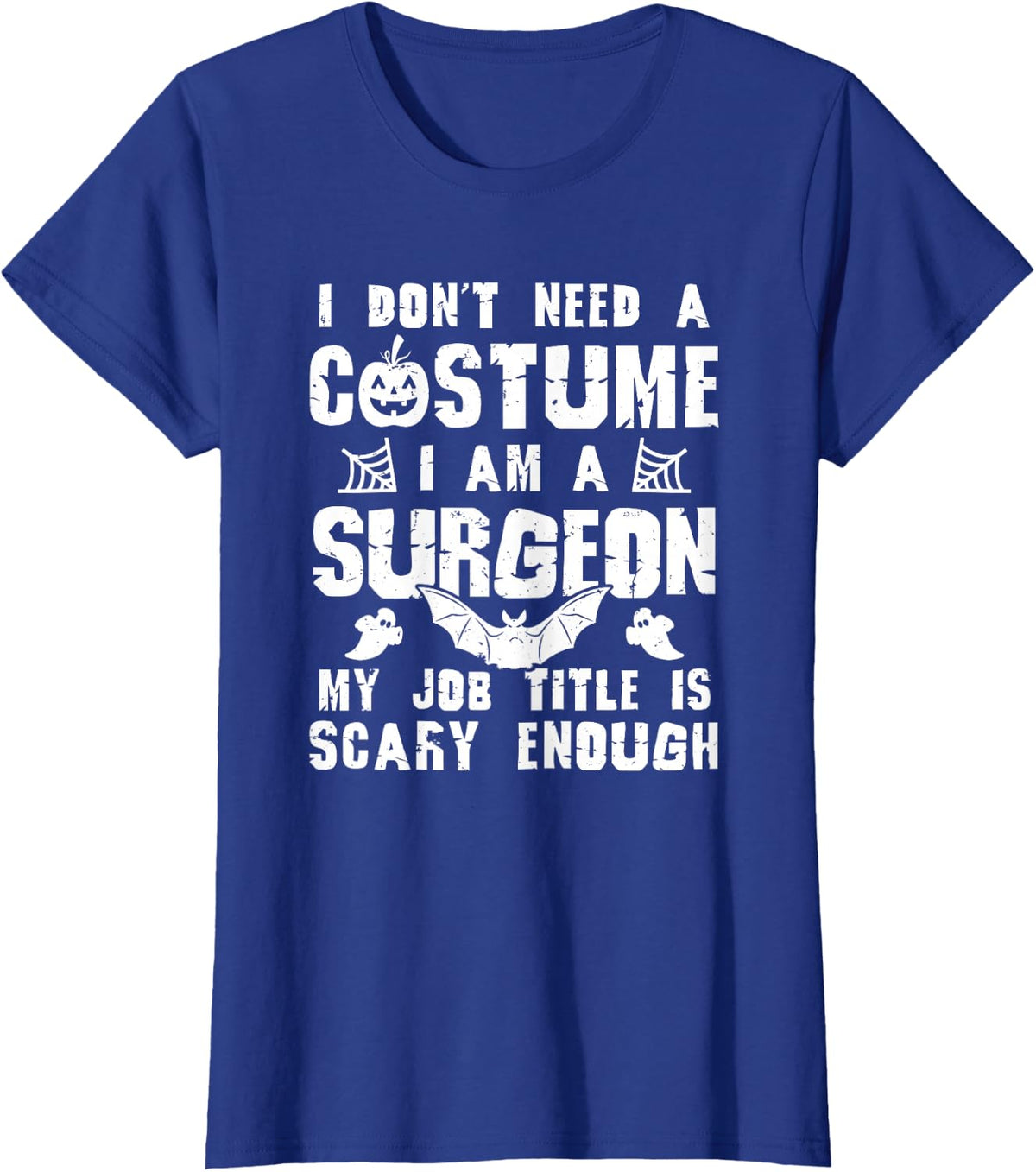 Surgeon Halloween Costume Scary Funny Boo T-Shirt - Royal Blue