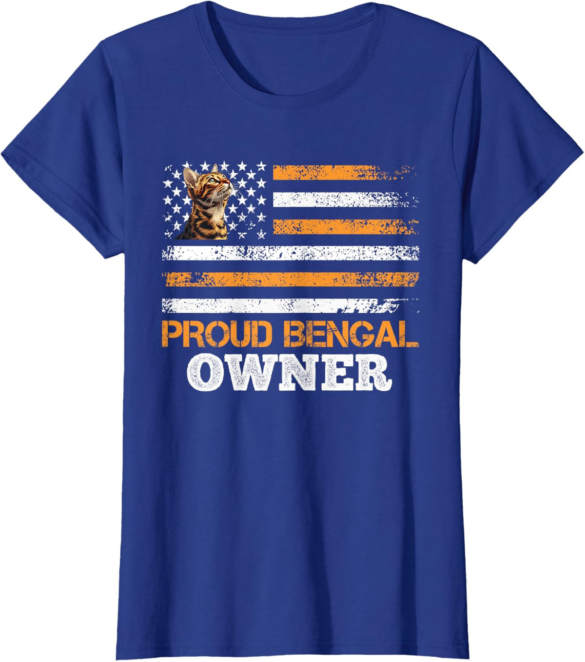 Bengal Cats PROUD BENGAL OWNER Bengal Cats Daddy T-Shirt - Royal Blue