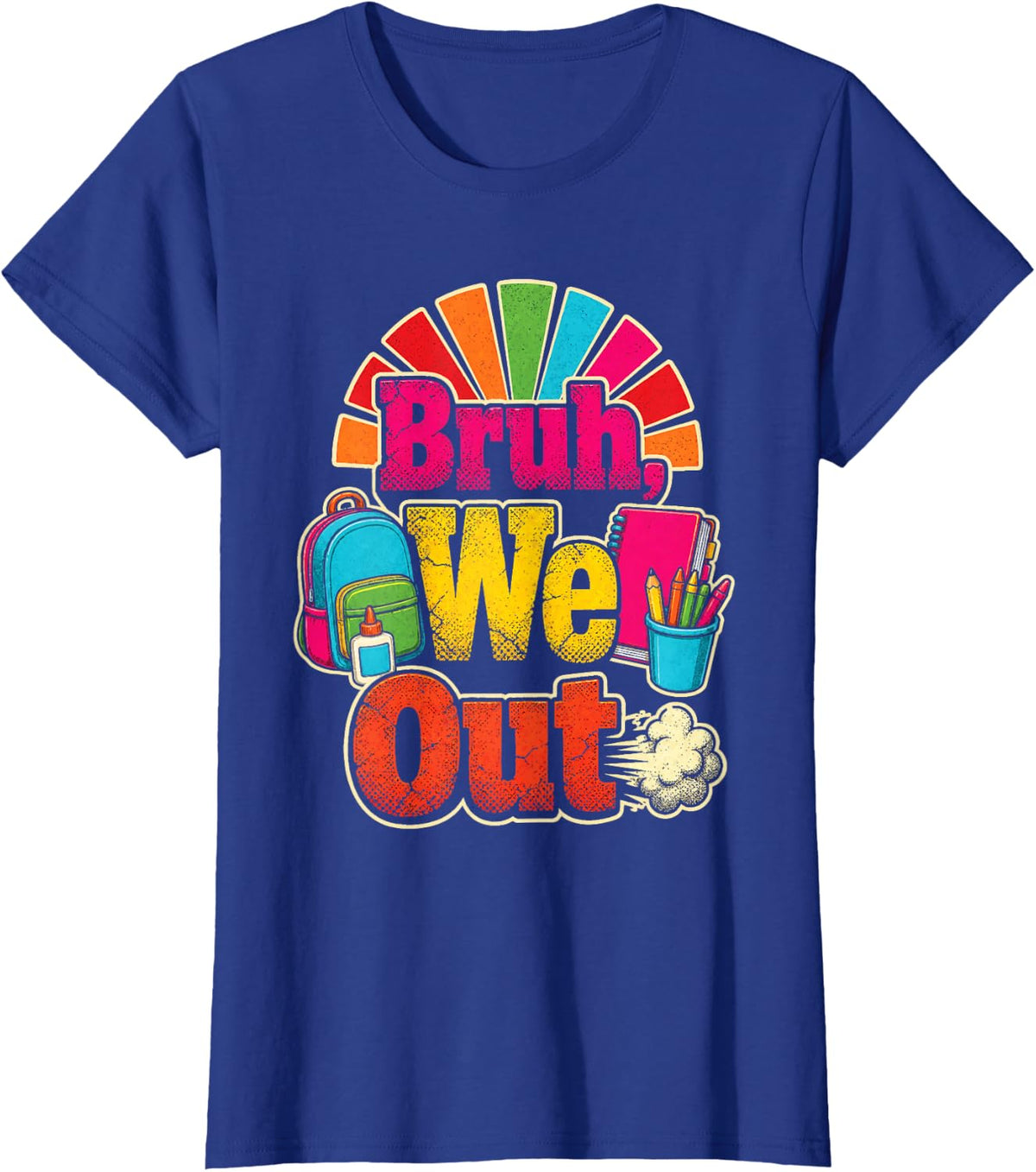 5th Grade Bruh We Out Elementary School Last Day Kids Gift T-Shirt - Royal Blue