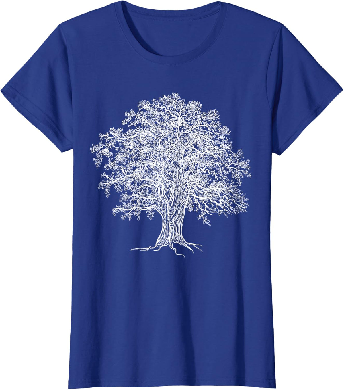 Vintage Oak Tree Design Tree Huggers Arborists nature Lovers T-Shirt - Royal Blue