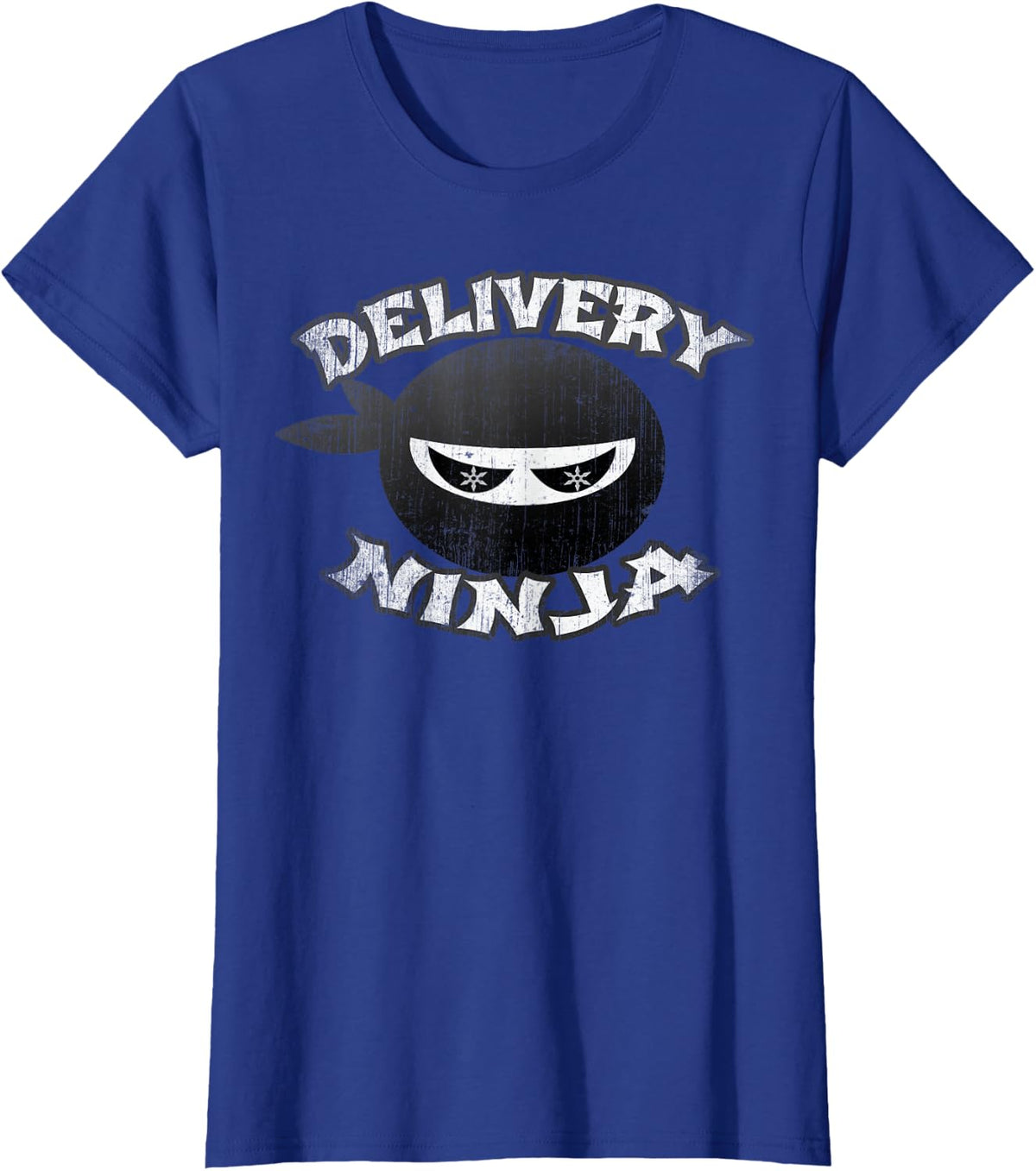 Food DELIVERY NINJA Pizza Mailman Truck Driver Multitasking T-Shirt - Royal Blue