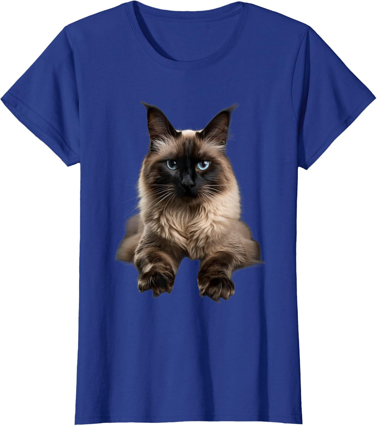 Balinese Cat T-Shirt - Royal Blue