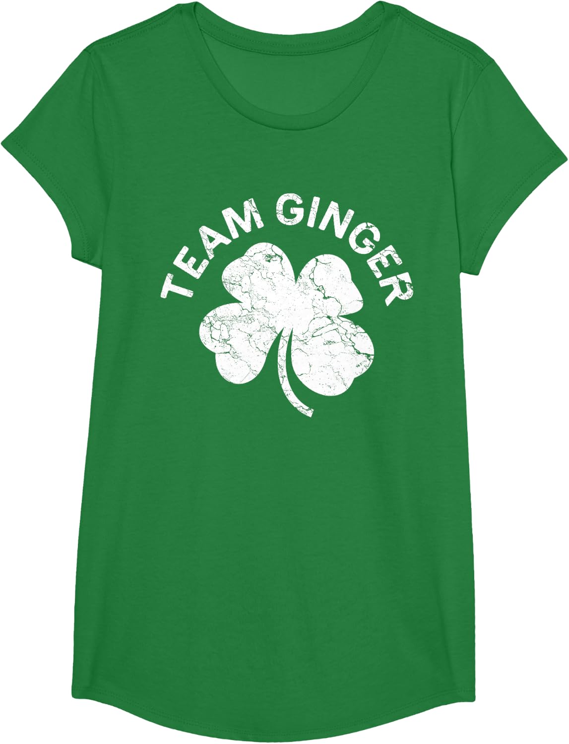 Team Ginger Shirt Irish Men Women St Patricks Day T-Shirt - Girls Kelly Green