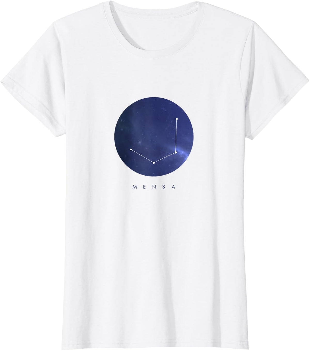 Mensa Constellation T-Shirt - Astronomy Space Tee - White