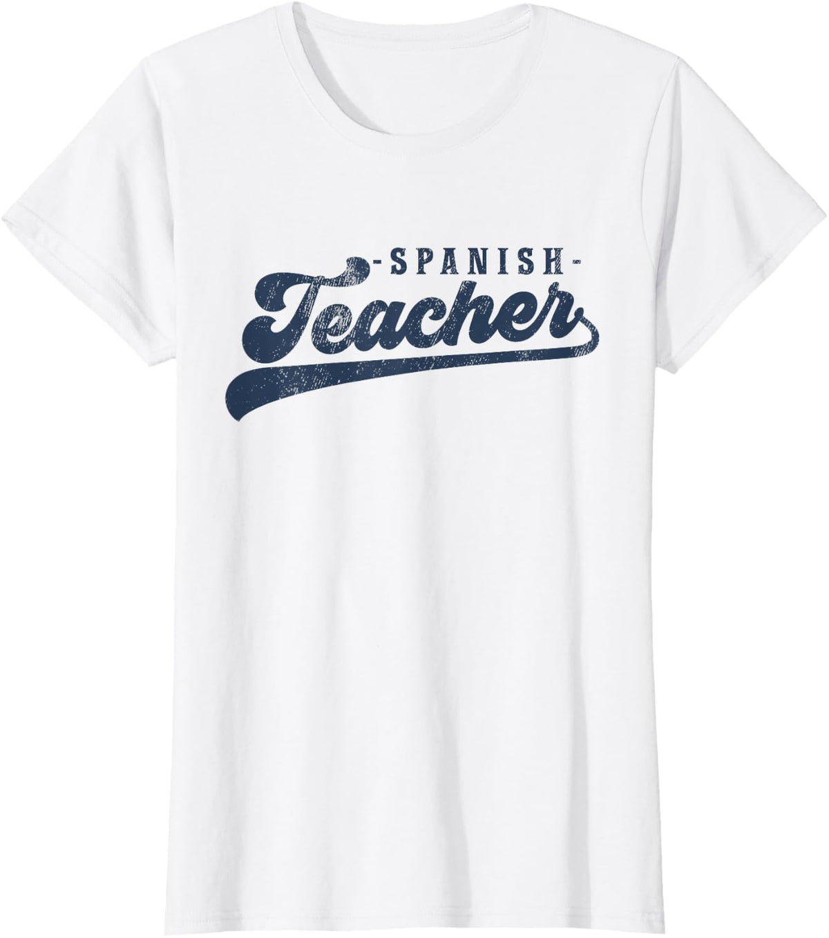 Spanish Teacher Gifts Cute Vintage Graphic Spanish Teacher T-Shirt for Men Women - White