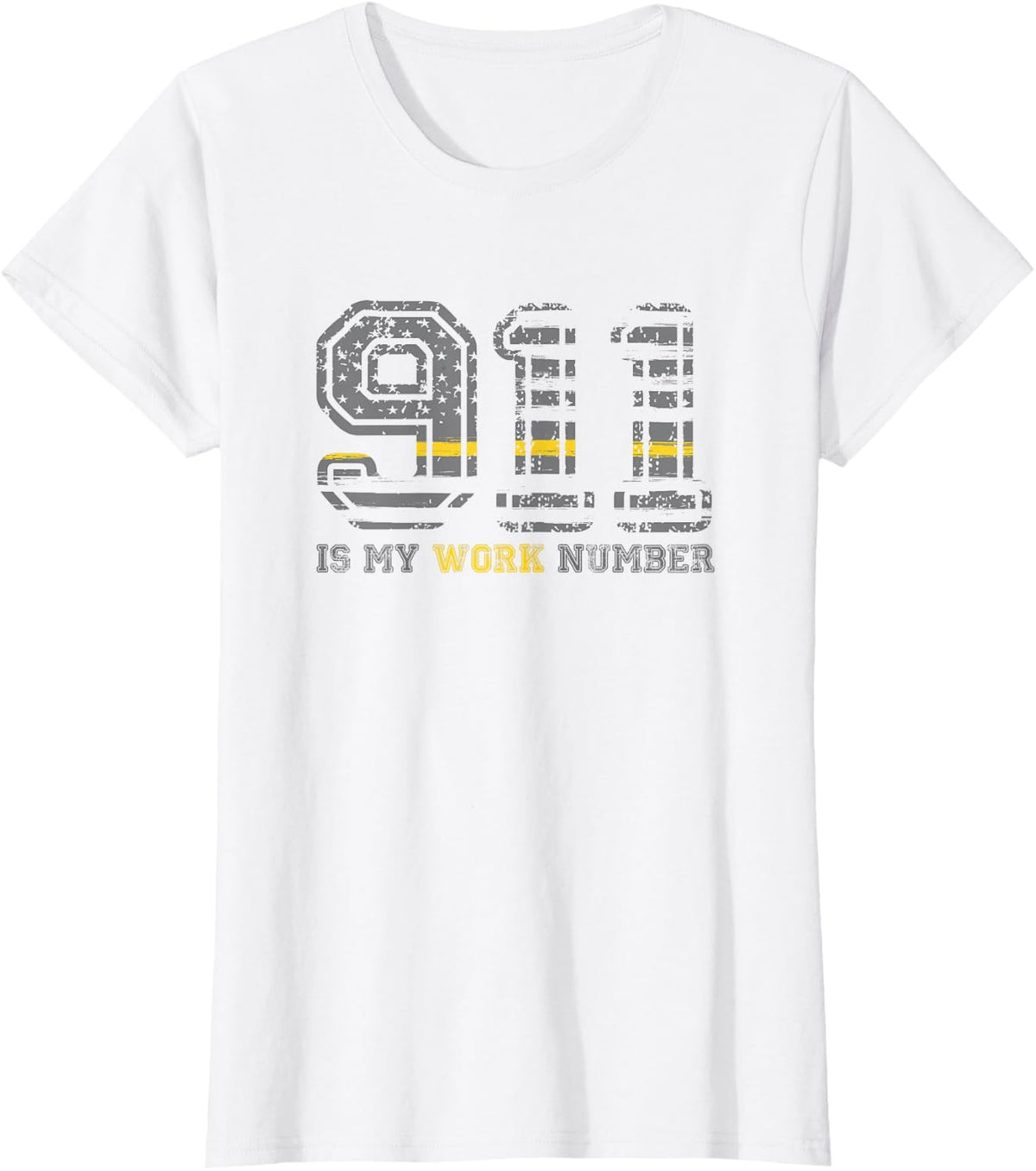 911 is my work number 911 dispatcher gift T-Shirt - White