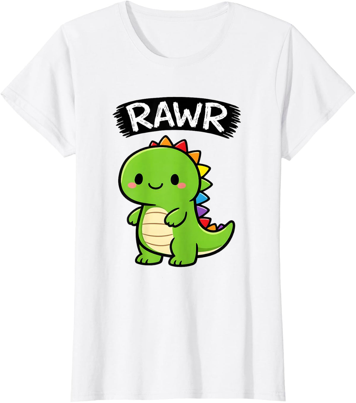 Cool Funny Cute Kawaii Dinosaur Lover Pun Gift Tee T-Shirt for Women - White