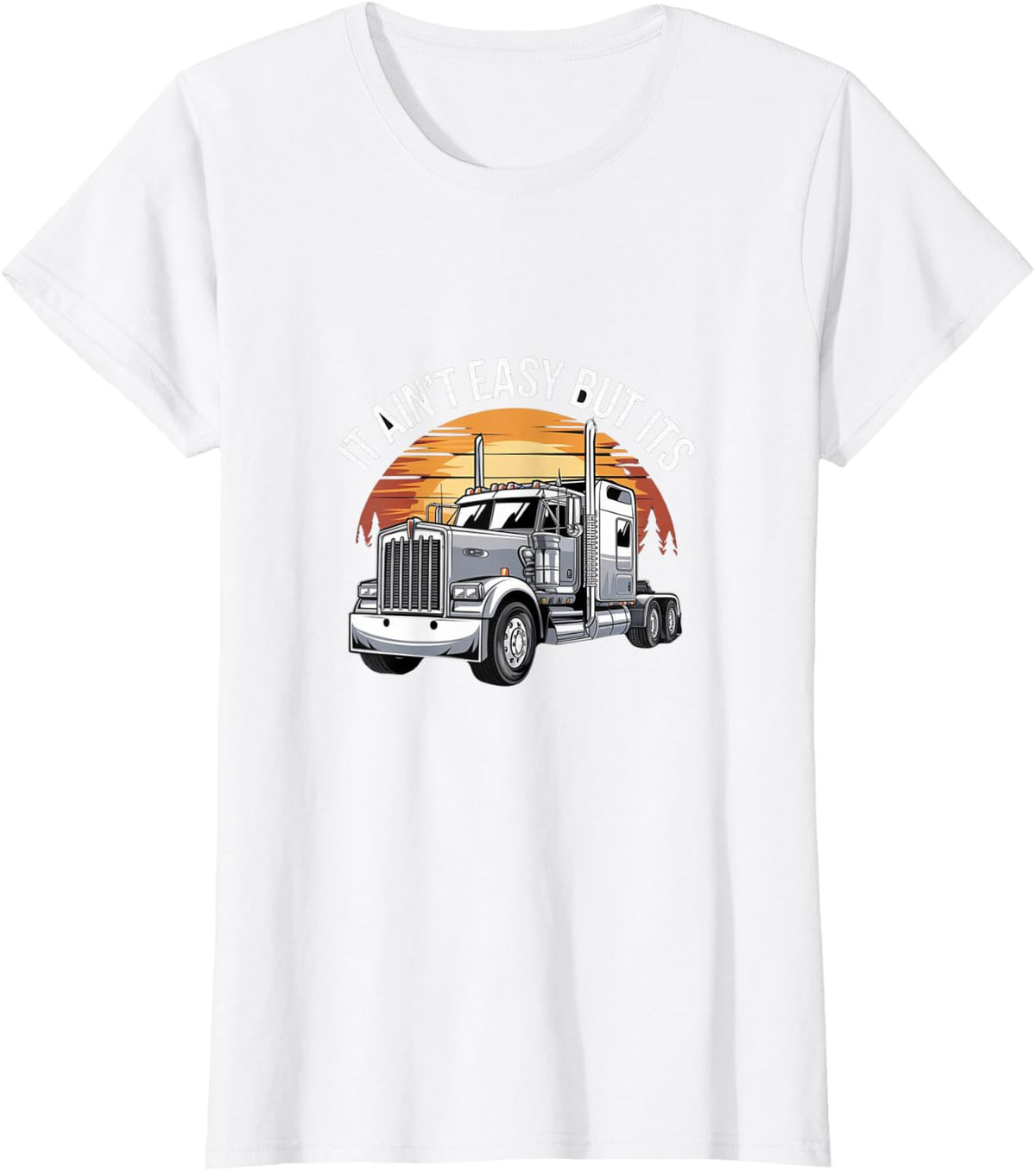 Trucker It Is Fa Kenworth It T-Shirt - White