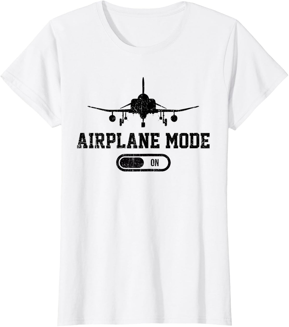 Airplane Mode Funny F-4 Phantom II Aircraft Fighter Jet T-Shirt - White