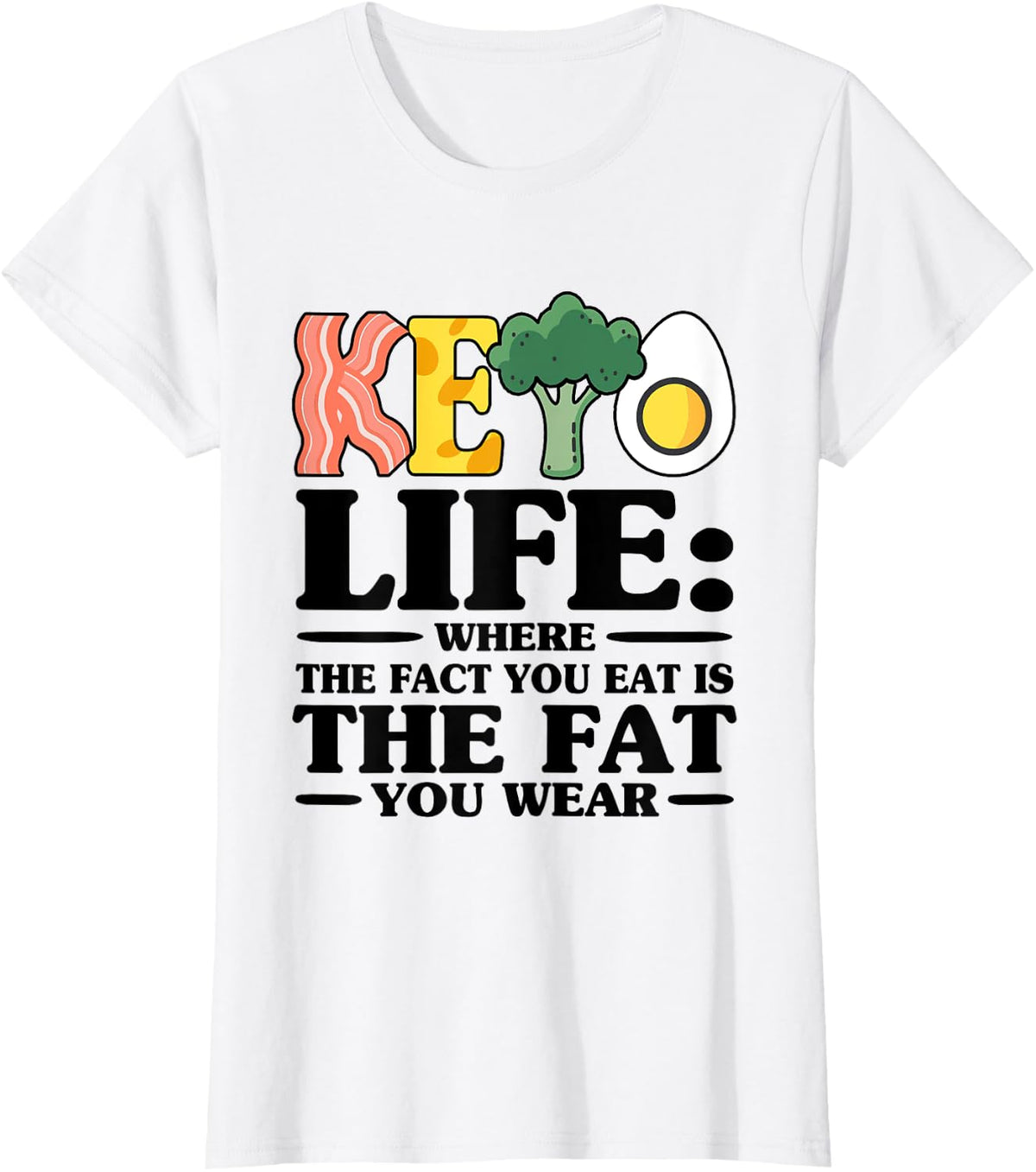 Keto Diet Ketosis Lifestyle T-Shirt - White