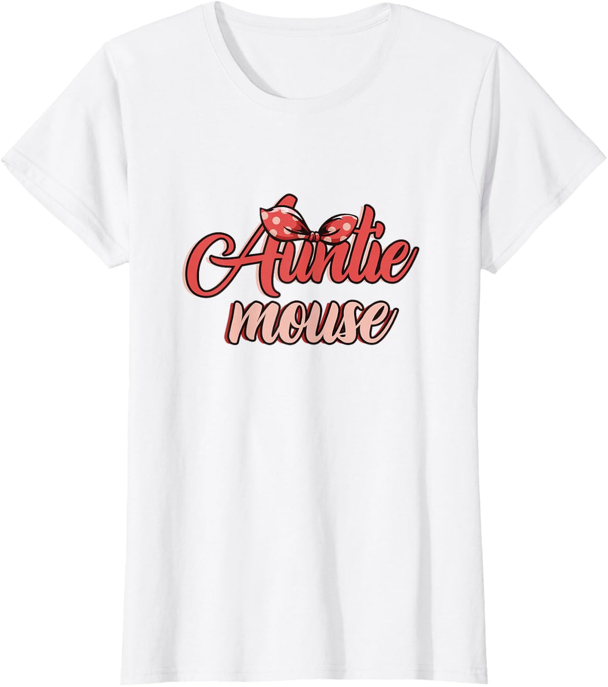 Auntie Mouse | Aunt Nephews | Niece Nephew T-Shirt - White
