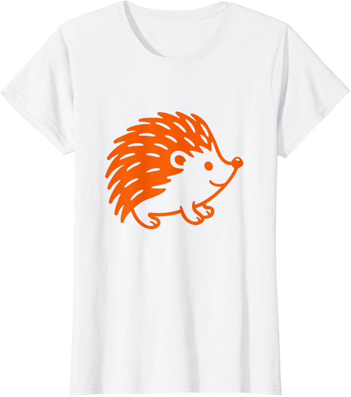 Cute Hedgehog Autumn Fall Woodland Animal Design T-Shirt - White