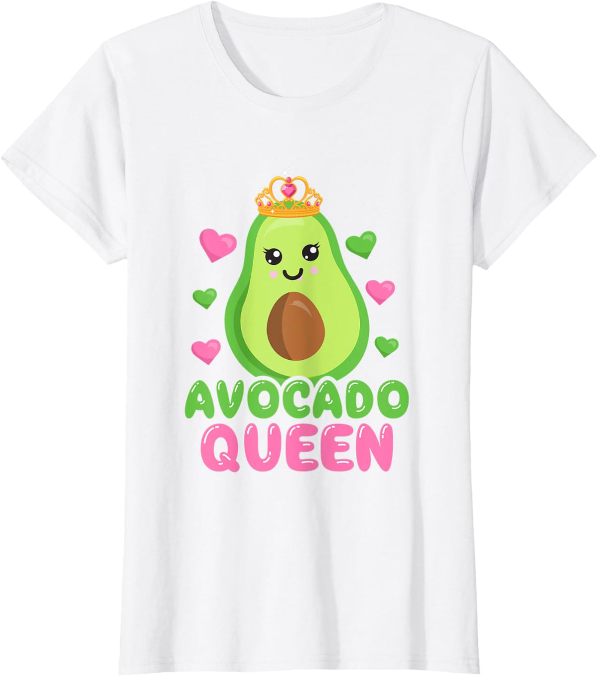 Avocado Queen Funny Ketogenic Diet T-Shirt - White